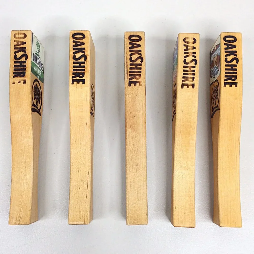 Lot of 5 Oakshire‎ Beer Tap Handles Amber Ale Watershed IPA Line Dry Rye Winter
